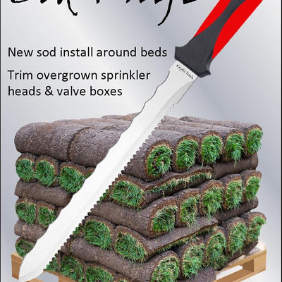 Keyfit Tools SOD Knife Stainless Steel Blade Sod Cutter Trim New sod Around Landscape Edging beds & Sunken, Overgrown Sprinkler Heads Like Hunter PGP Keyfit Tools SOD Knife Stainless Steel Blade Sod Cutter Trim New sod Around Landscape Edging beds & Sunken, Overgrown Sprinkler Heads Like Hunter PGP