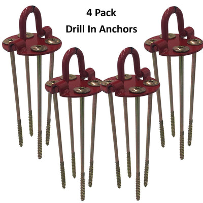 Keyfit Tools GROUNDHAWG (4 Pack) Hard Pan Spiral Screw in Trampoline & Swing Set Anchors 4 Self Cutting 10" Screws W/ Each Anchor for Hard Pan Keyfit Tools GROUNDHAWG (4 Pack) Hard Pan Spiral Screw in Trampoline & Swing Set Anchors 4 Self Cutting 10" Screws W/ Each Anchor for Hard Pan
