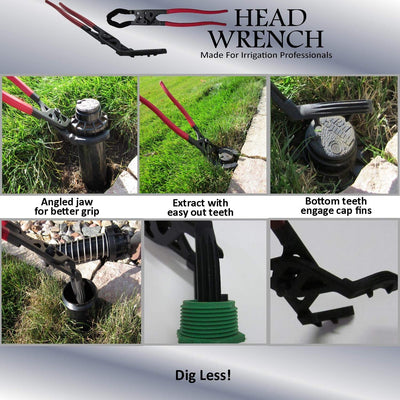 Sprinkler Head Wrench, The fastest most versatile tool to remove, replace & adjust sprinkler heads w/no digging & no mess. Works on ALL SIZES & BRANDS Sprinkler Head Wrench, The fastest most versatile tool to remove, replace & adjust sprinkler heads w/no digging & no mess. Works on ALL SIZES & BRANDS