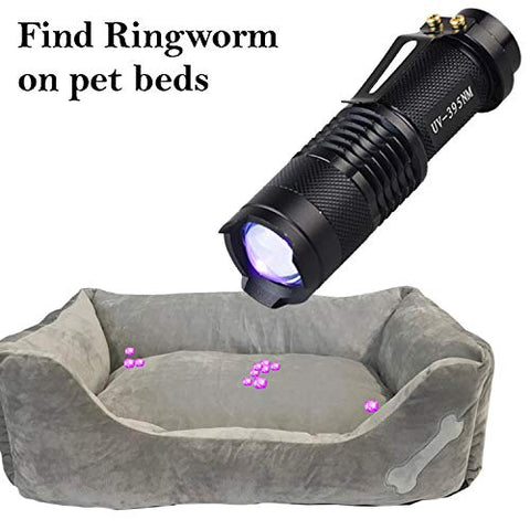 Keyfit Tools Glow Max 2.0 Ringworm & Fungus Detection for Dogs, Cats, Clothing Bedding Furniture. Find Ringworm & Athlete's Foot at The Source