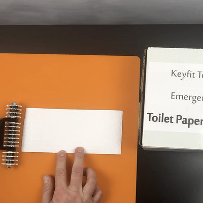 Keyfit Tools eTPM EMERGENCY Toilet Paper Maker Perforates Paper Or News Print To A Usable Form Of Toilet Paper Towel Or Paper Towel Manual Machine