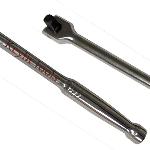 Keyfit Tools Breaker Bar, GUARANTEED FOR LIFE 1/2 Inch Drive 24" Long Premium Extra Heavy Duty Chrome Vanadium Heat Treated And Tempered For Maximum