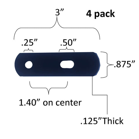 Keyfit Tools Hook Stay for Cam Buckle Tie Downs, Ratchet Straps & Bungee Cord Hooks Keeps Hooks in Place with No Tension 4 Pack Tie down NOT included