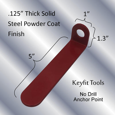 Keyfit Tools NO Drill Tarp Anchor Plates (4 Pack) for Hard Surfaces Like Concrete & Asphalt Where You Don't Want to Drill Or Pound in Stakes