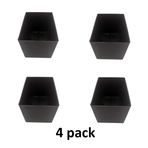 Keyfit Tools Black Box Desk Organizer Bins Tray 4.5"Wx6"Lx4"D Great for The Office Home Bathroom or Kitchen Also Works As a Jewelry Holder Stackable
