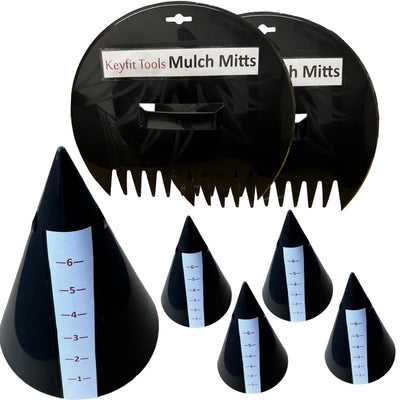 Keyfit Tools Mulch Madness (2 Item Set) Mulch Mitts & Mulch Magic Plant Covers