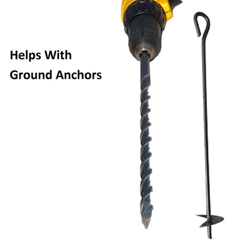 Keyfit Tools AnchorBit Pilot Hole Driver for Screw in Tent Stakes & Ground Anchors Designed for Tough Soils, Hardpan, Rocky Ground Even Frozen Ground