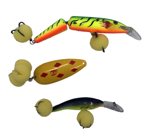 Keyfit Tools Beluga Eggs 3 in 1 Fishing Lure Hook Accessory Makes The Hook Visually Attractive to Fish ~Guards The Hook from Light Weeds ~Holds Bait