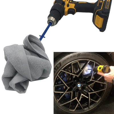 Keyfit Tools ShapeShifter 2.0 (2 Pack) Ultra Soft Cotton Professional Power Drill Wheel & Rim Cleaner Detailer & Polisher Wheels of All Shapes