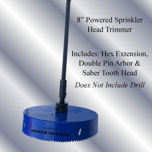 Keyfit Tools Power Sprinkler Head Trimmer 8" Diameter Trim & Clean Golf Course Heads in Seconds! for Overgrown Sprinklers & Clean Appearance
