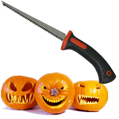 Keyfit Tools PROFESSIONAL Pumpkin Carving Knife, Adult Use Only, Extra Sharp Heat Treated "Blue Steel" Blade, Halloween Jack O' Lantern Carving Knife