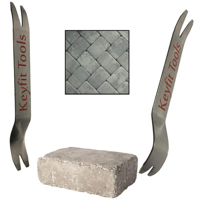 Keyfit Tools Paver Puller Stainless Steel (2PC Set) Paver Extraction
