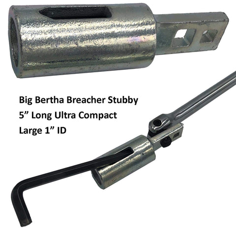 Keyfit Tools Big Bertha BREACHER STUBBY Large 1" I.D. Breaker Bar Wrench Extender Works on Ratchets Pliers Wrenches Up to 4 Feet of Nut Busting Power No More Makeshift Cheater Bars/Pipes